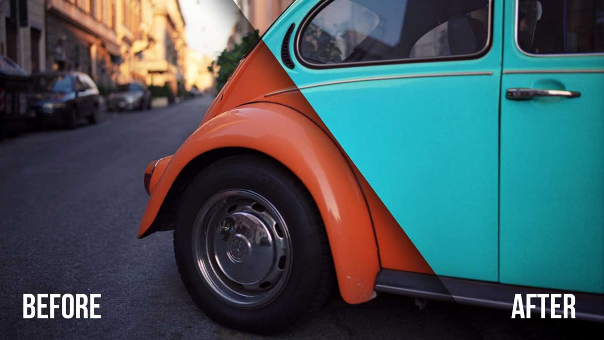 Photo Enhancement - Before and After Image